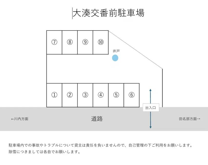 大湊交番前駐車場