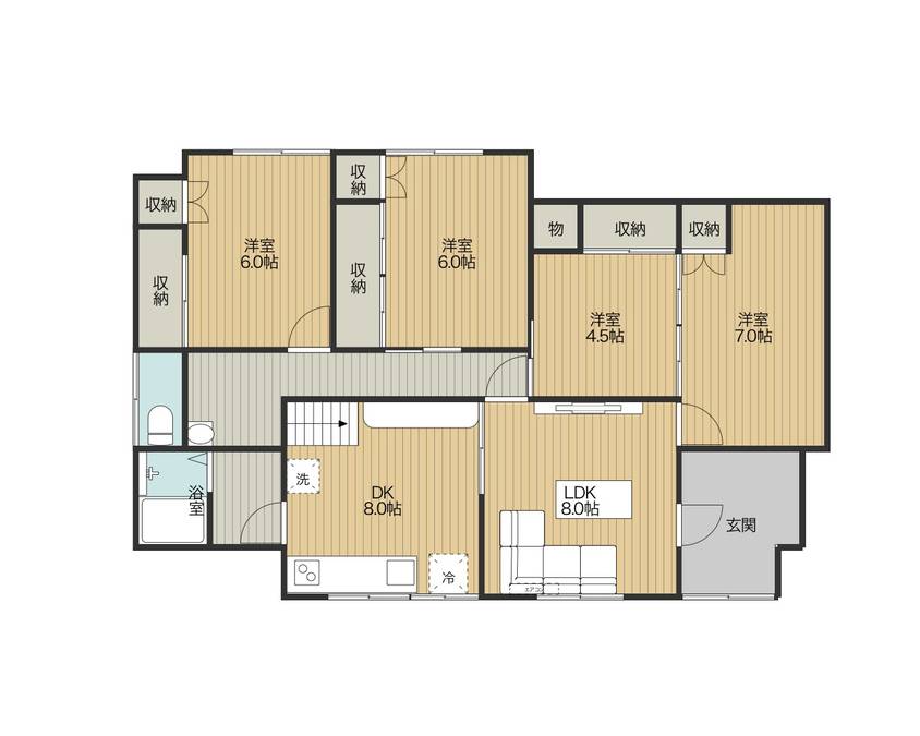 山田町一戸建て(販売物件、リノベーション済み)